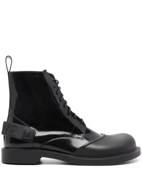 LOEWE Campo lace-up leather boots Men 0118