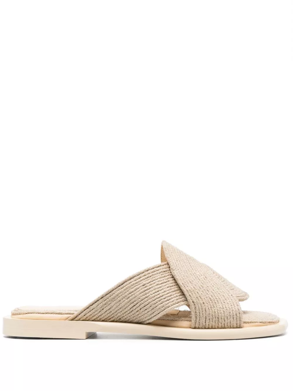 Affordable LOEWE Petal interwoven leather slides Women 0131