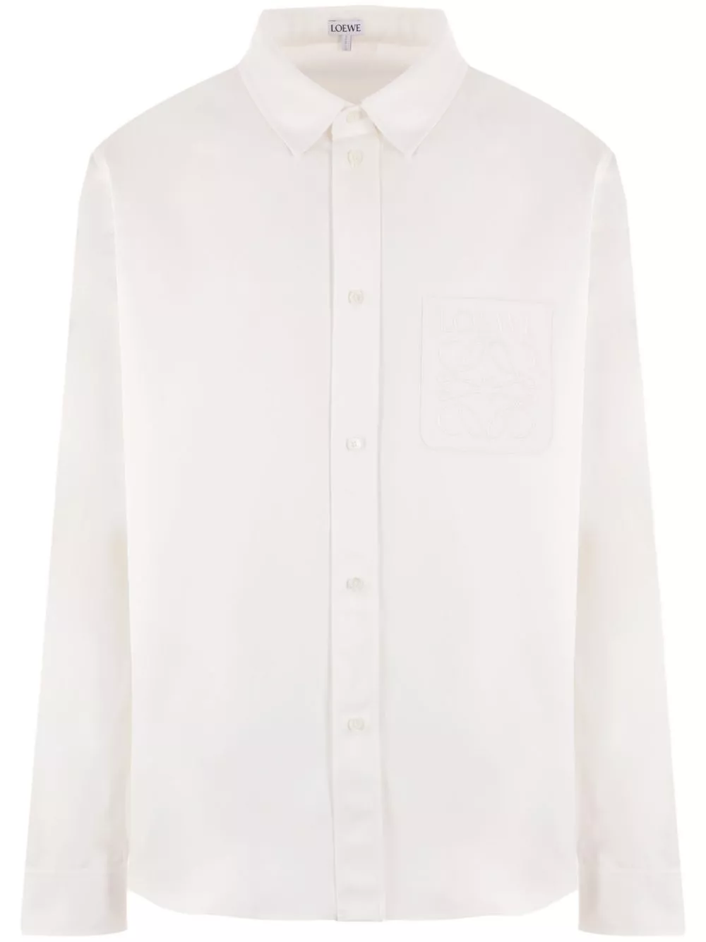 Affordable LOEWE Anagram-embroidered cotton shirt Men 0129