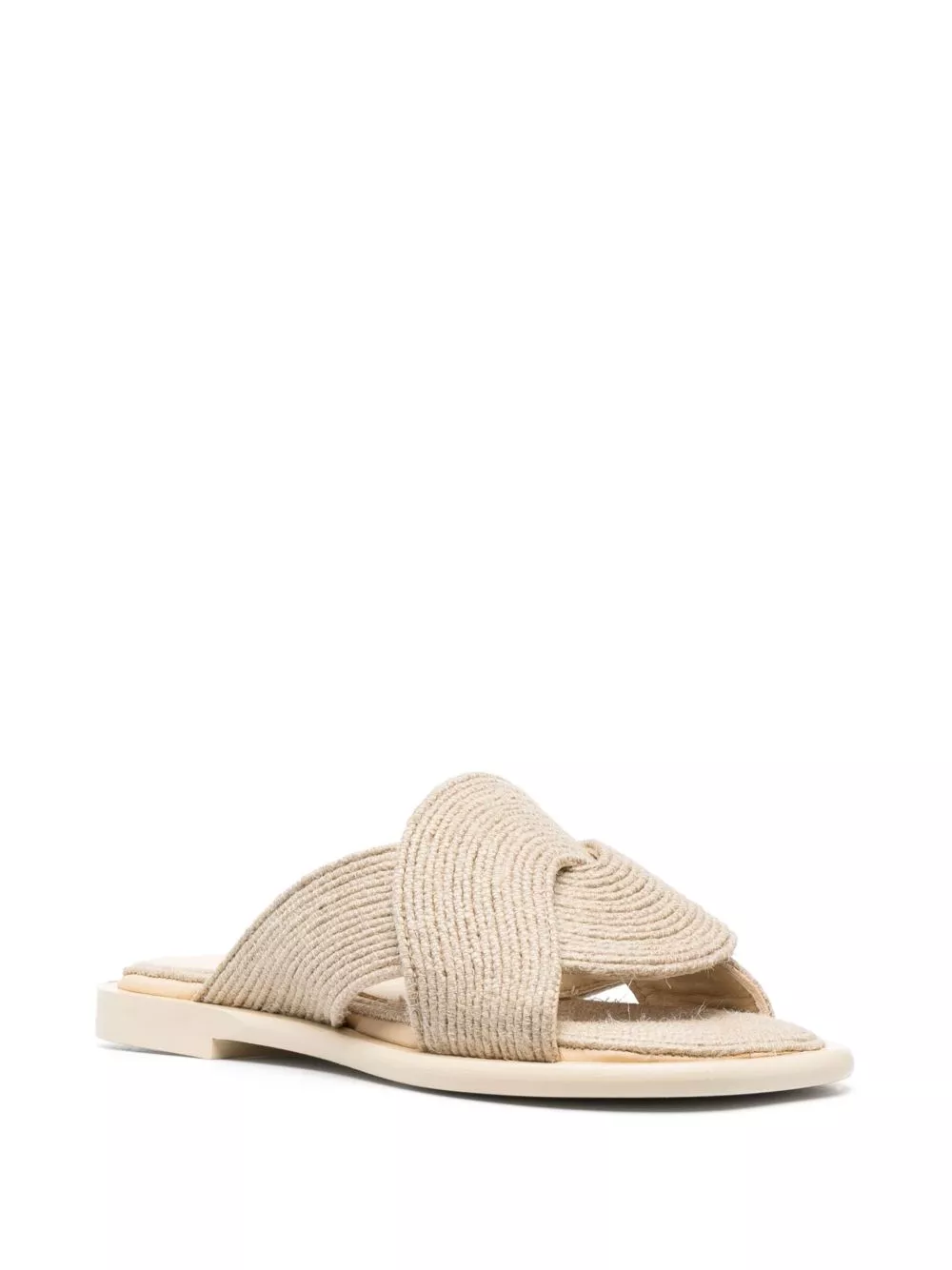 Affordable LOEWE Petal interwoven leather slides Women 0131