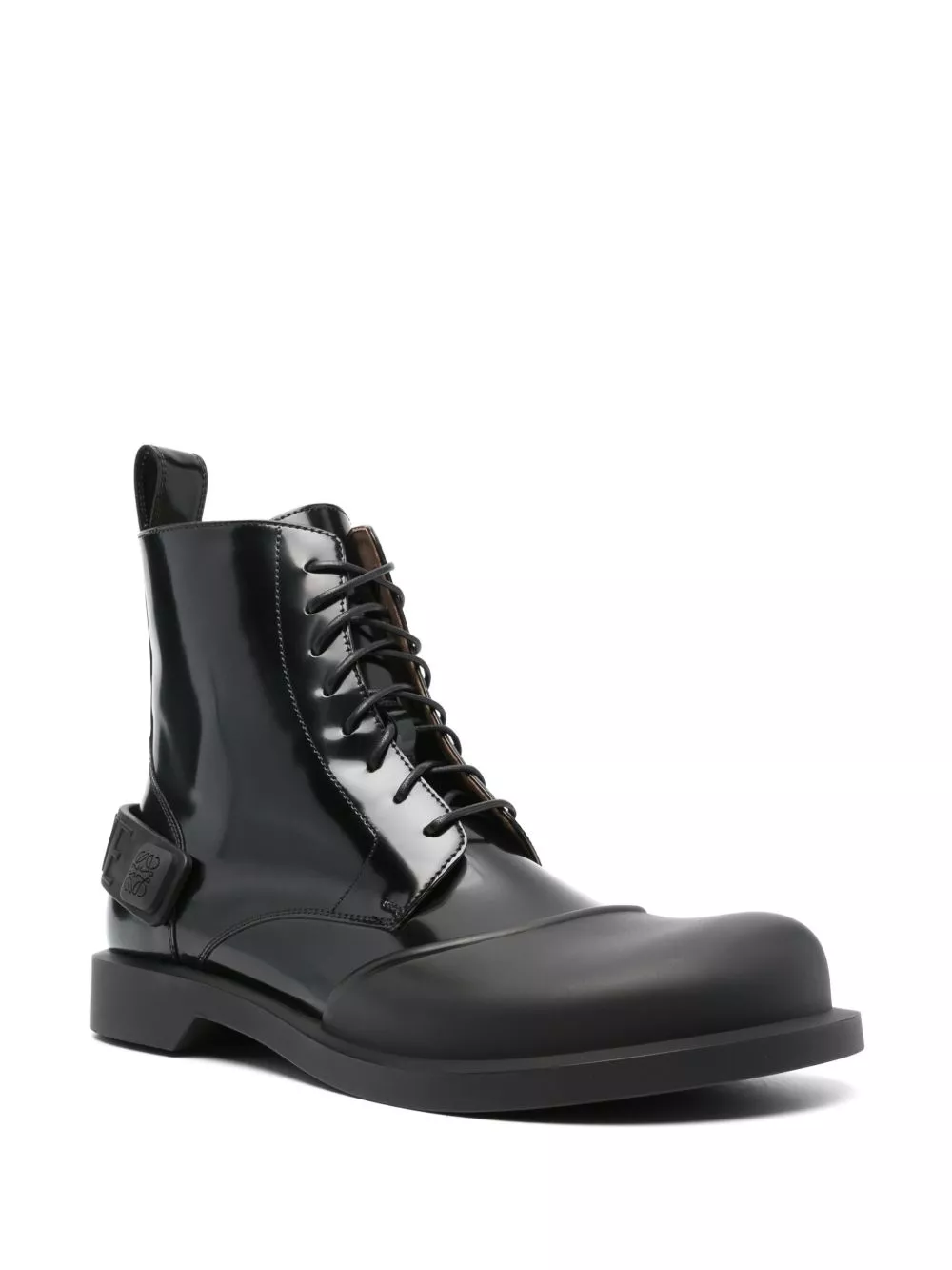 Affordable LOEWE Campo lace-up leather boots Men 0118