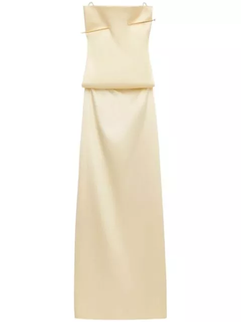 LOEWE Pin open-back silk maxi dress Women 0119