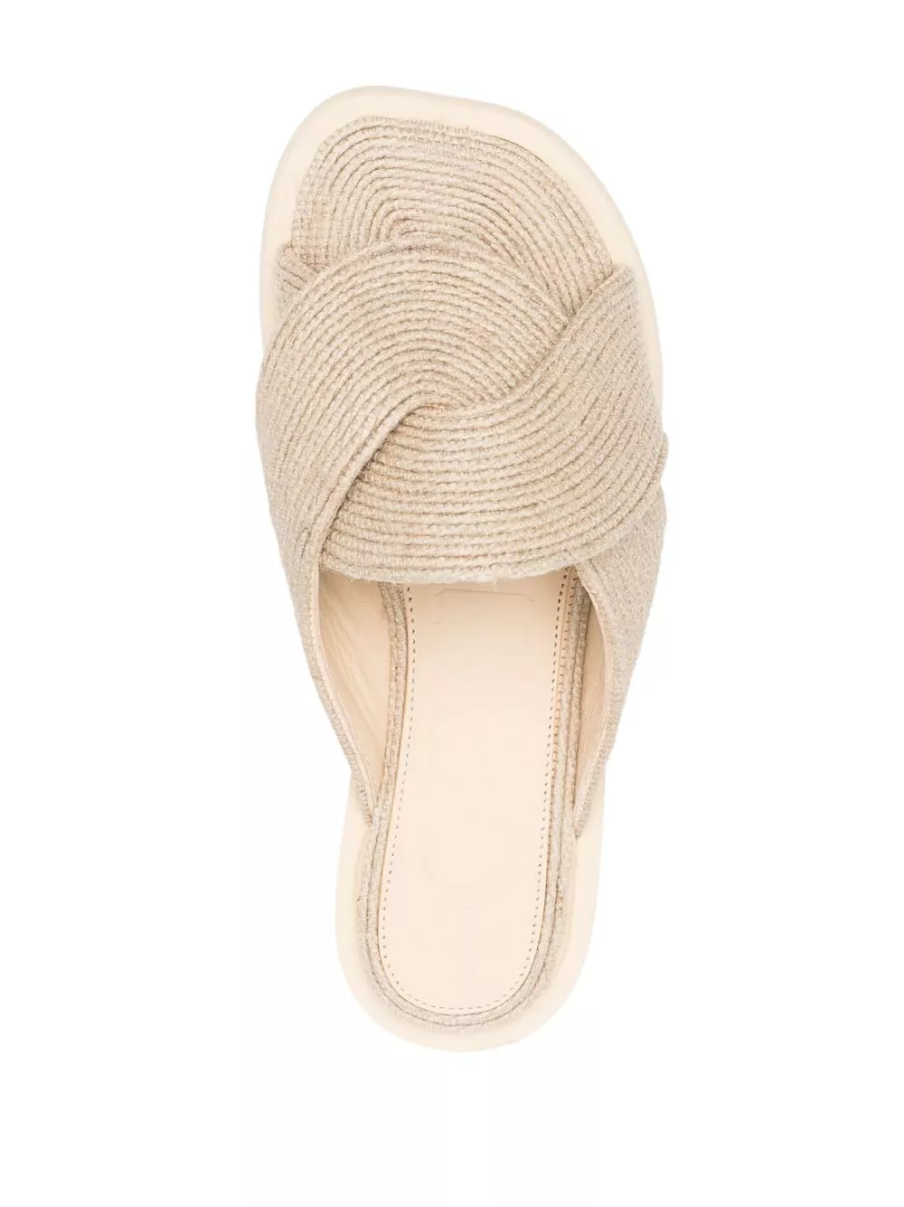 Affordable LOEWE Petal interwoven leather slides Women 0131