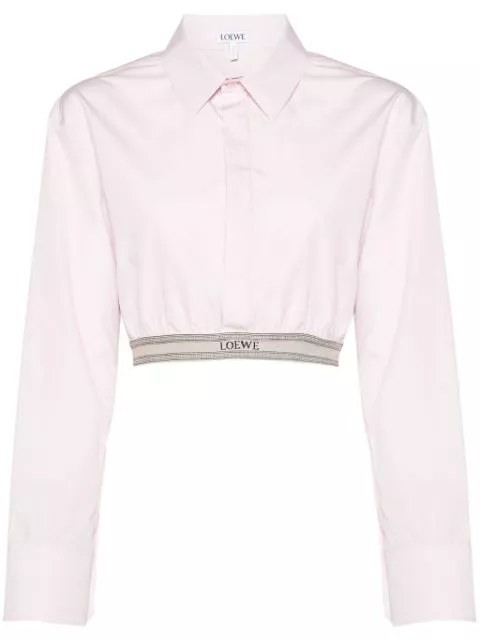 Affordable LOEWE cropped poplin shirt Women 0205