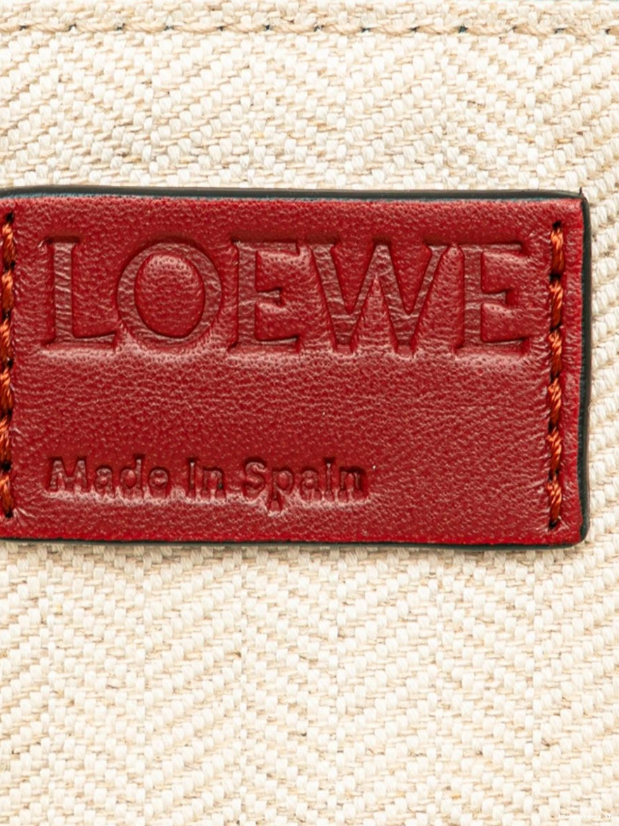 Affordable Loewe Anagram 21th Bicolor Leather clutch Century bag Women 0217