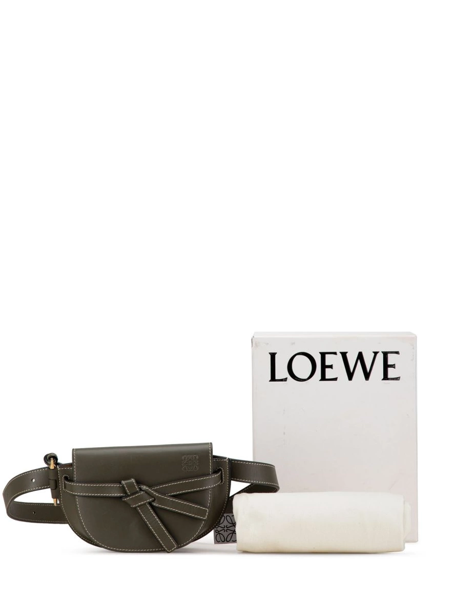 Cheap 21st Mini Women Leather Loewe bag belt Gate Century 0222