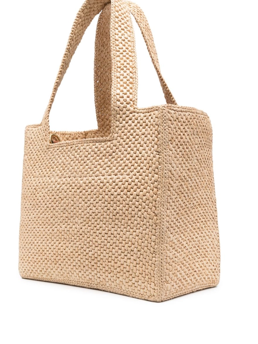 Affordable bag Women embroidered-logo raffia tote LOEWE 0224