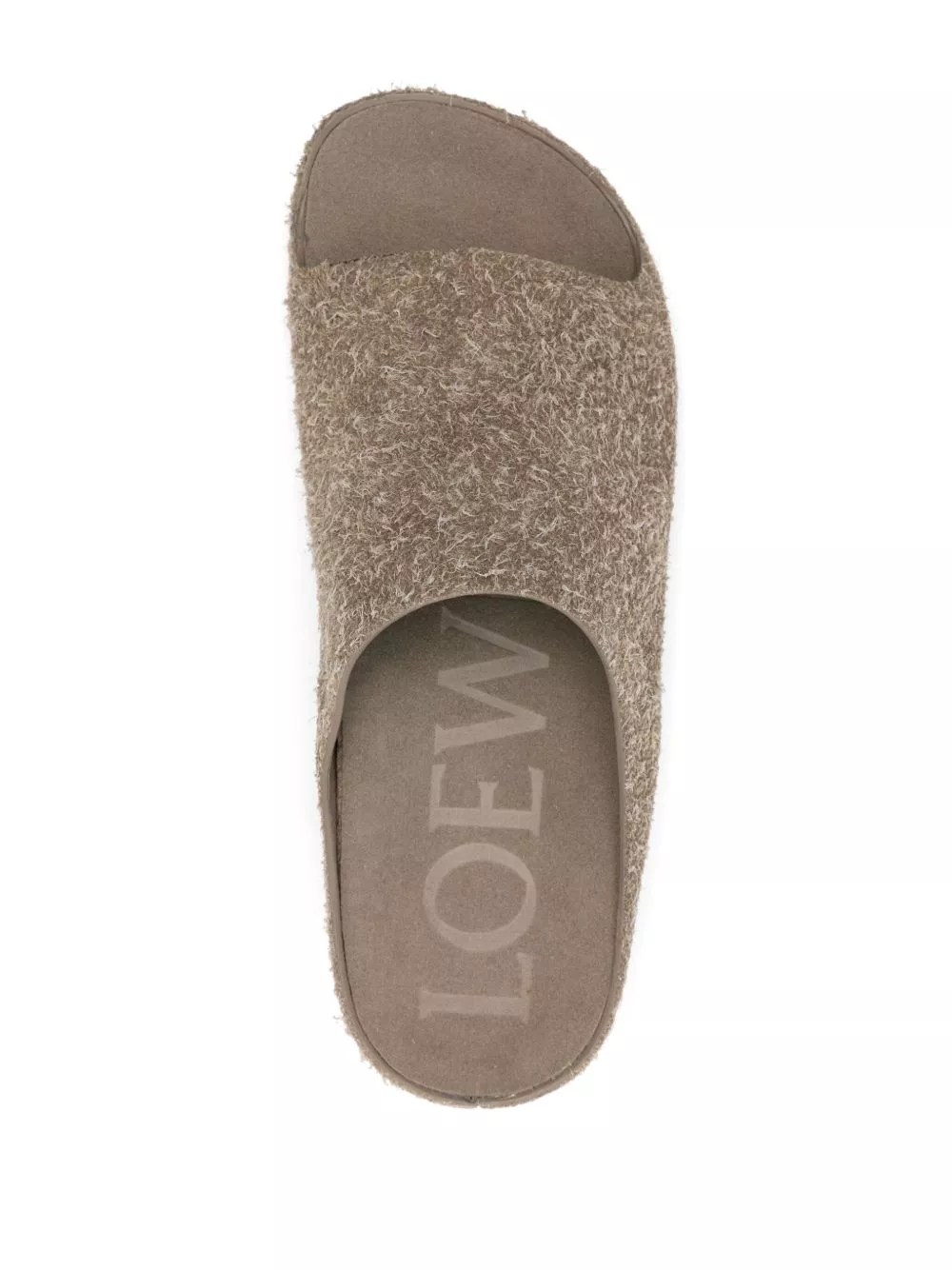 Affordable LOEWE Lago brushed suede slides Men 0204