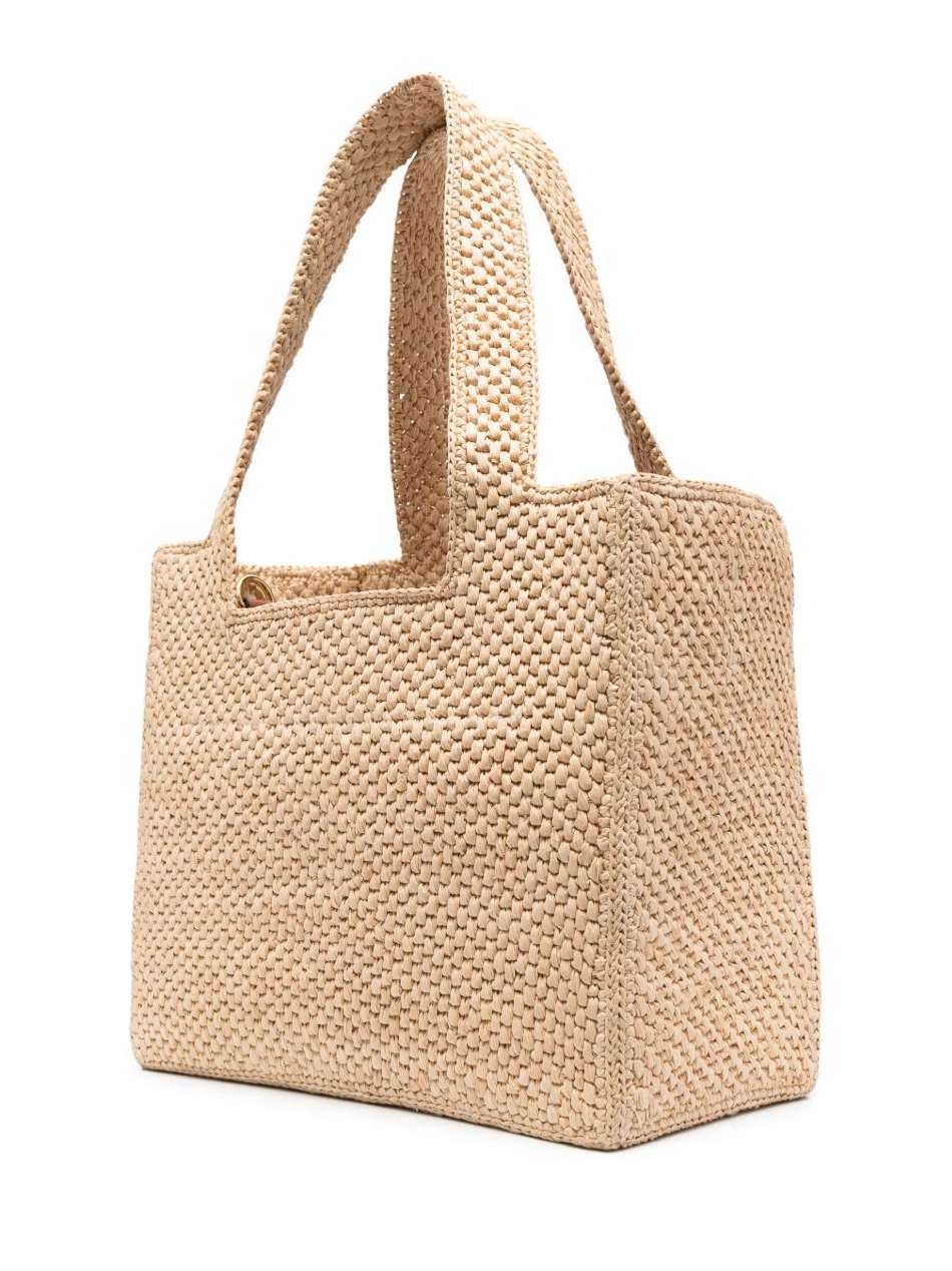 Affordable Women raffia bag tote embroidered-logo LOEWE 0215