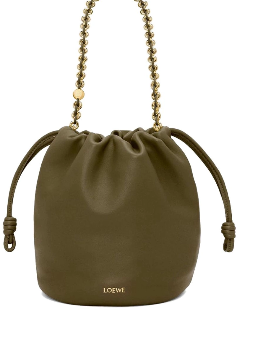 Affordable Women bag leather bucket LOEWE Flamenco 0209