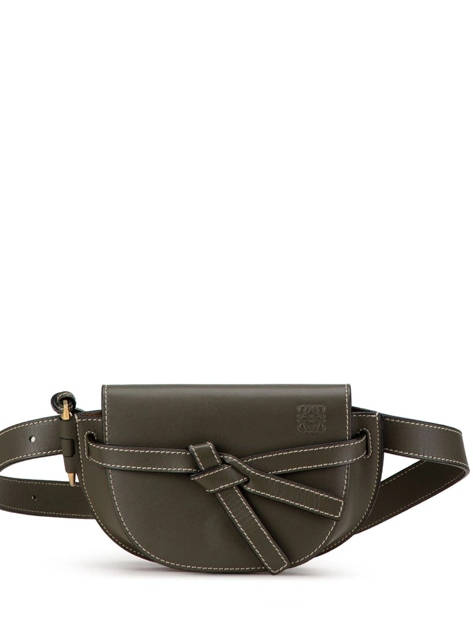 Cheap 21st Mini Women Leather Loewe bag belt Gate Century 0222