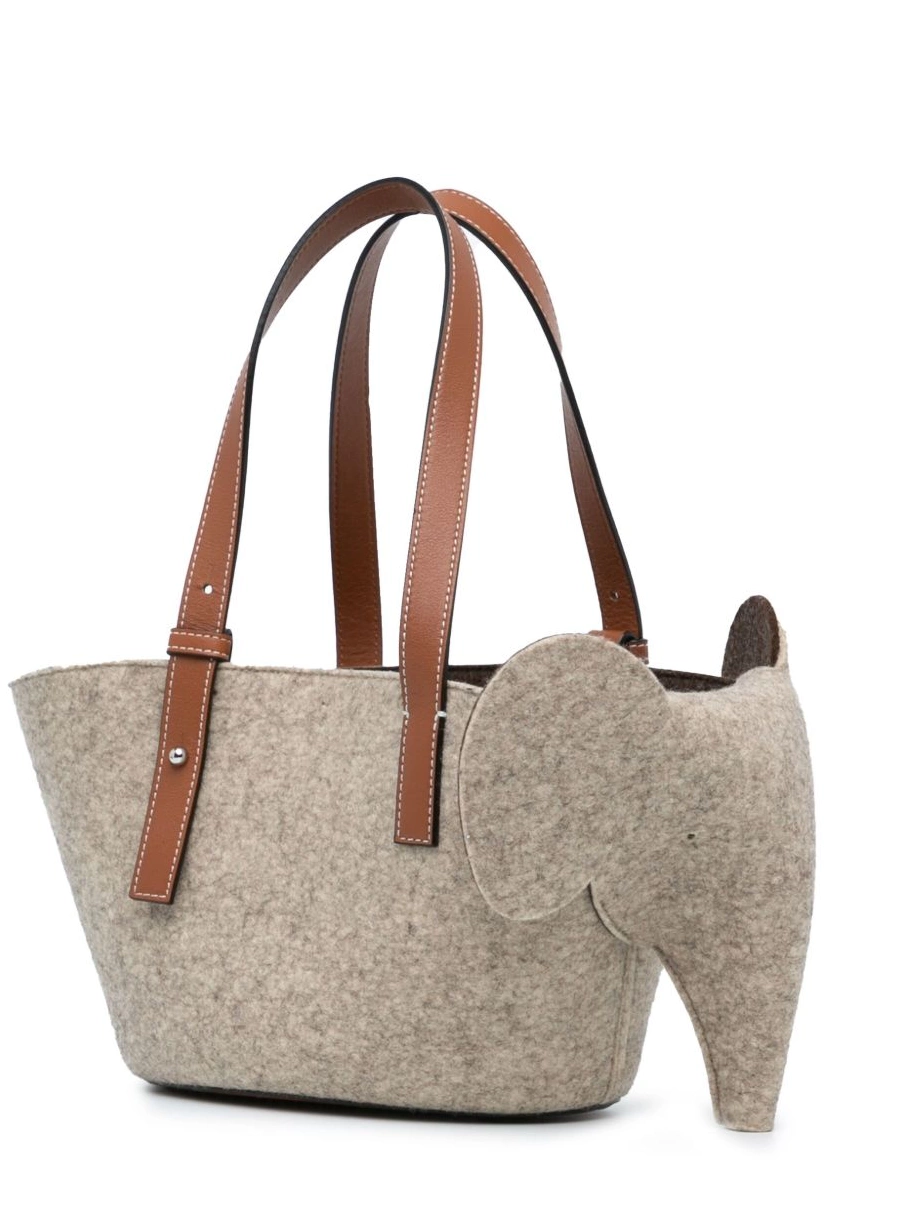 Affordable Felt Basket 2021-2023 bag Small tote Elephant Loewe Women 0225