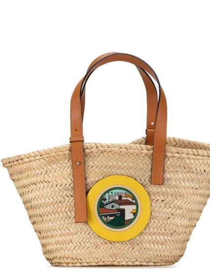 Affordable Basket Women Loewe tote Raffia Ken Price L.A. 2020 Series bag 0219