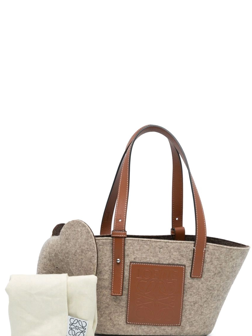 Affordable Felt Basket 2021-2023 bag Small tote Elephant Loewe Women 0225