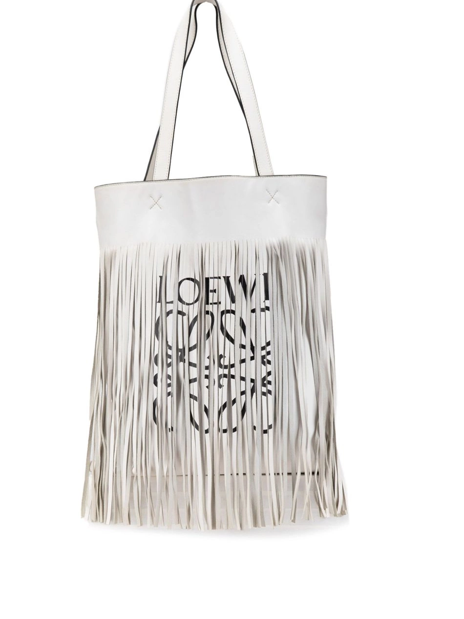 Affordable 2010-2023 Vertical bag Loewe Leather Fringe Women tote Logo 0218