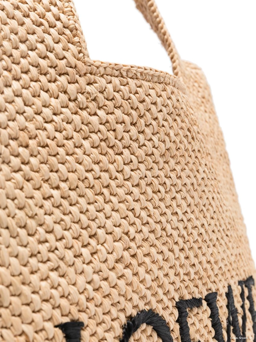 Affordable Women raffia bag tote embroidered-logo LOEWE 0215