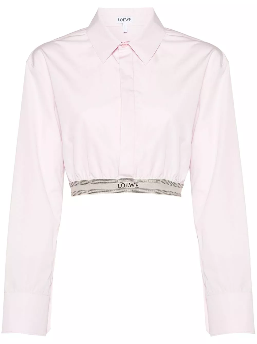 Affordable LOEWE cropped poplin shirt Women 0205