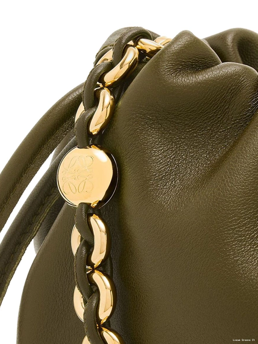 Affordable Women bag leather bucket LOEWE Flamenco 0209