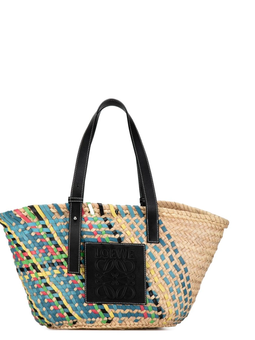 Affordable tote Multicolor Loewe 2021-2023 Basket bag Women Raffia 0217